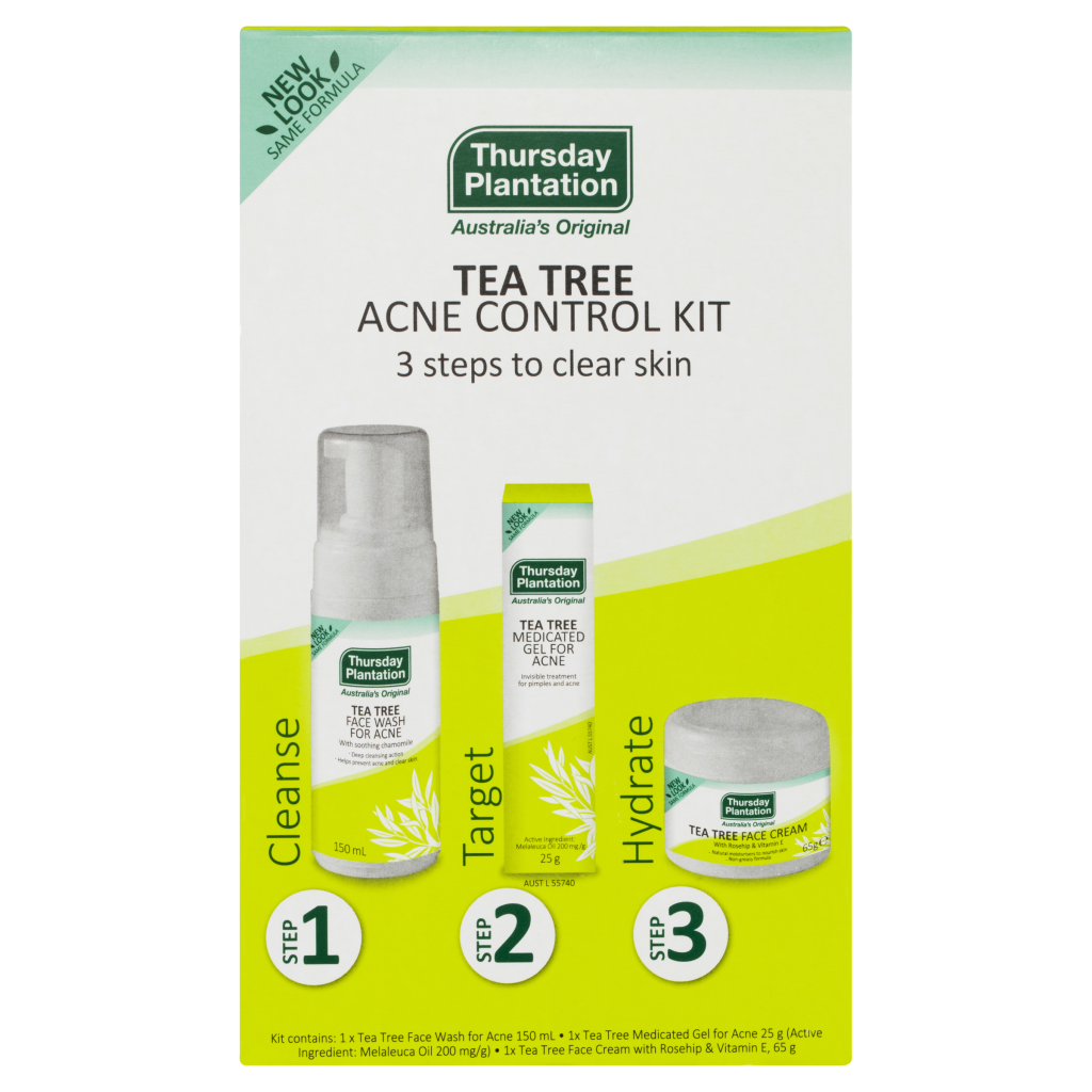 洗顔料 TER TREE ACNE CONTROL KIT Thursday Plantation Tea Tree Acne Control Kit - National Pharmacies