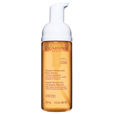 Clarins Gentle Renewing Cleansing Mousse – All Skin Types 150ml