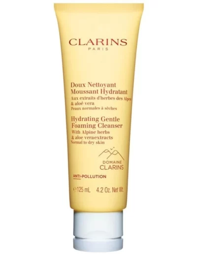 Clarins Hydrating Gentle Foaming Cleanser – Normal to Dry Skin 125ml
