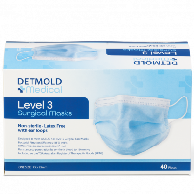 Detmold Surgical Face Masks Level 3 (40 Pack)