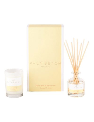 Palm Beach Coconut & Lime Mini Candle & Diffuser Gift Pack