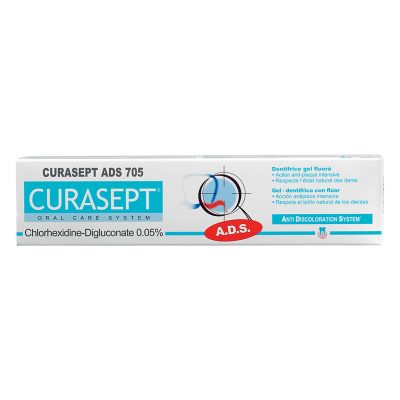Curasept ADS 705 Chlorhexidine 0.05% Gel Toothpaste 75ml