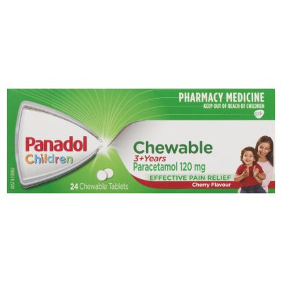 Panadol Children 3+ Years Chewable 24 Tablets