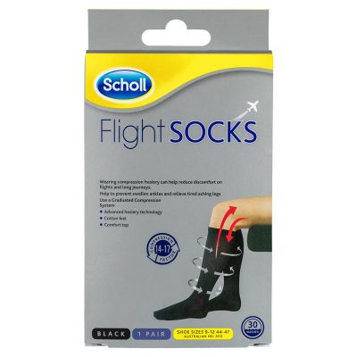 Sc Flight Socks Black Size 9-12