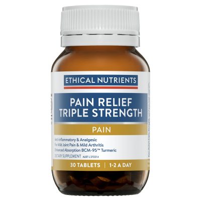 Ethical Nutrients Pain Relief Triple Strength With Turmeric 30 Tablets