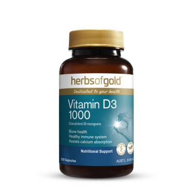 Herbs of Gold Vitamin D3 1000 120 Capsules