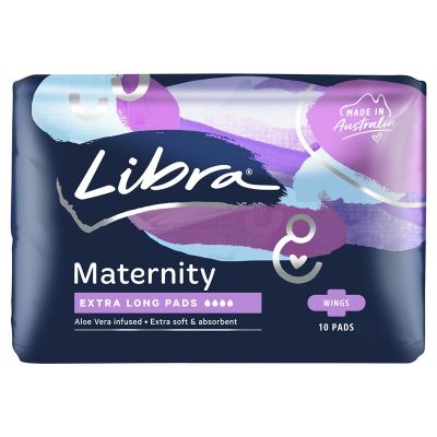 Libra Extra Long Maternity Pads Wings 10