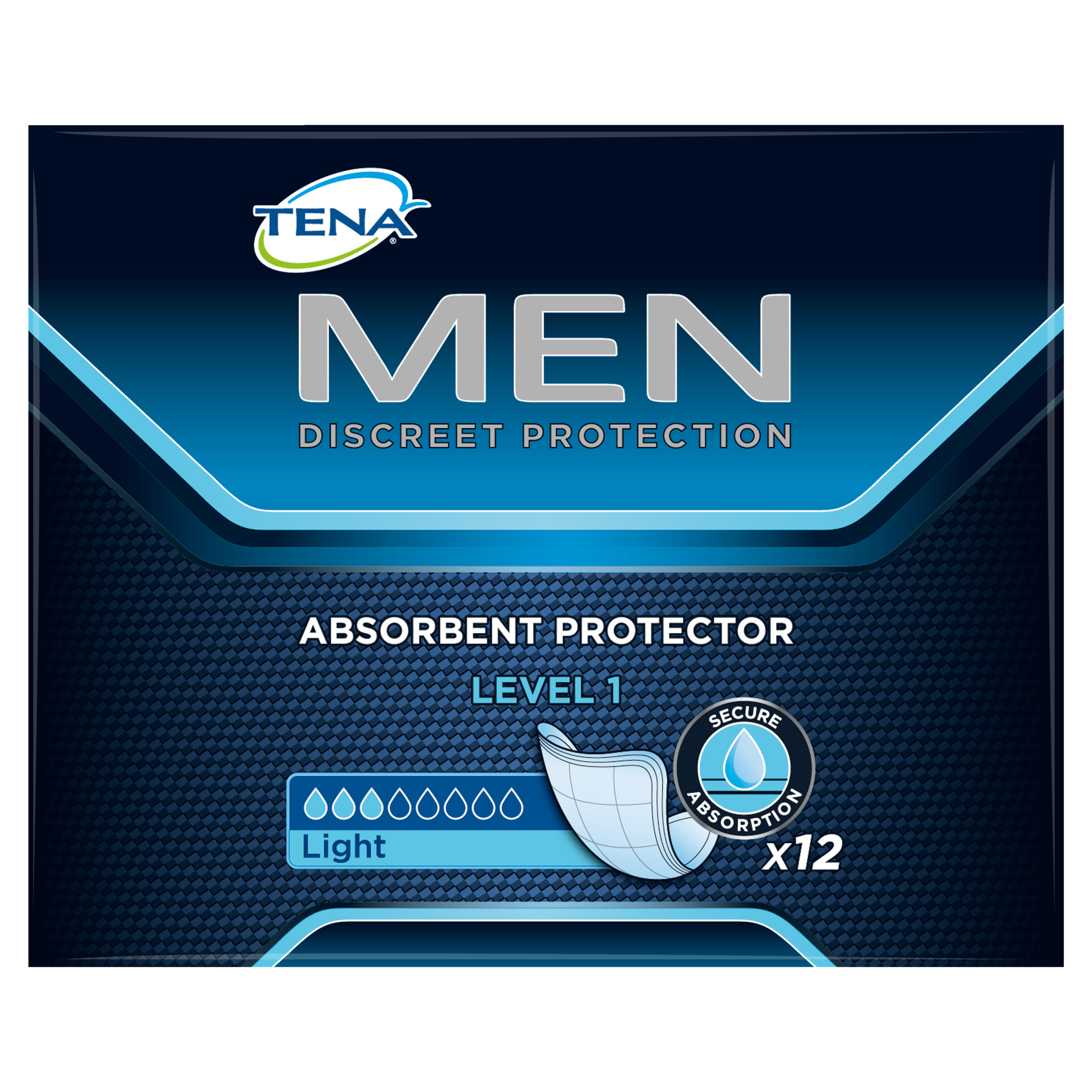 Tena Men Absorbent Protector Level 1 12 Pack - National Pharmacies