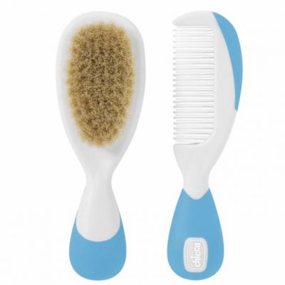 CHICCO BRUSH AND COMB LGT BLUE