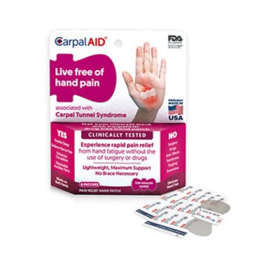 CarpalAid Pain Relief Hand Patch Small - 6 Pack