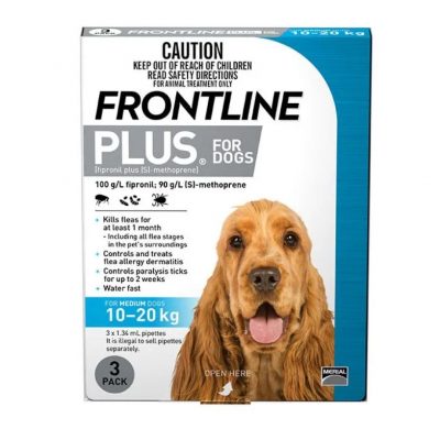 Frontline Plus Blue For Medium Dogs