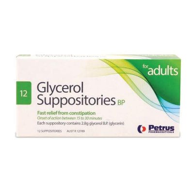 Glycerol Suppositories Adult Petrus 12