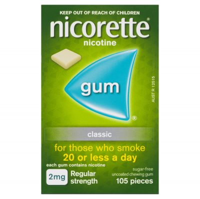 Nicorette Quit Smoking Regular Strength Nicotine Gum Classic