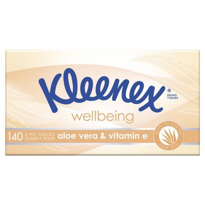 Kleenex Facial Tissues 140 Aloe Vera
