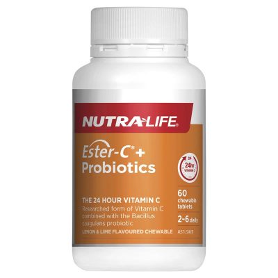 Nutra-Life Ester C + Probiotics Chew 60 Capsules