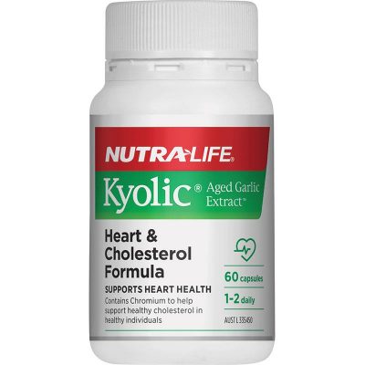 Nutra-Life Kyolic Aged Garlic Extract Heart & Cholesterol Formula 60 Capsules