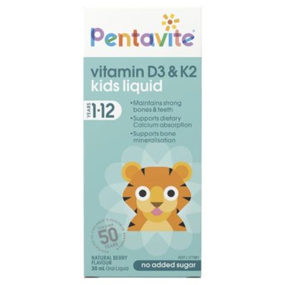 Pentavite Kids Vitamin D3 & K2 Liquid 30ml