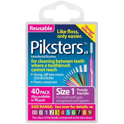 Piksters Interdental Brushes Size 1 - 40pk
