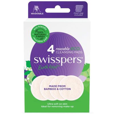 Swisspers Earth Kind Reusable Eco Cleansing Pads 4 Pack