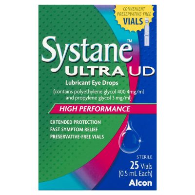 Systane Ultra Lubricant Eye Drops Preservative Free Unit Dose 25 x 0.5ml Vials