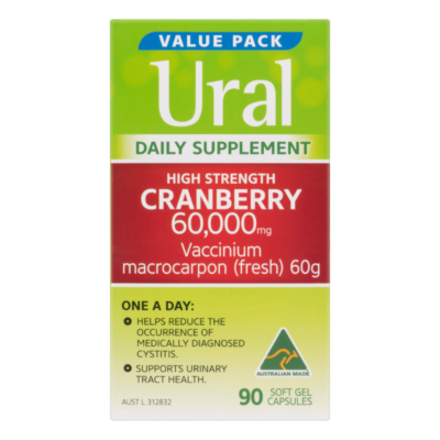 Ural High Strength Cranberry 60000mg 90 Capsules