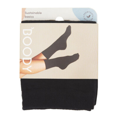 Boody Women's Everyday Socks - Black 3-9