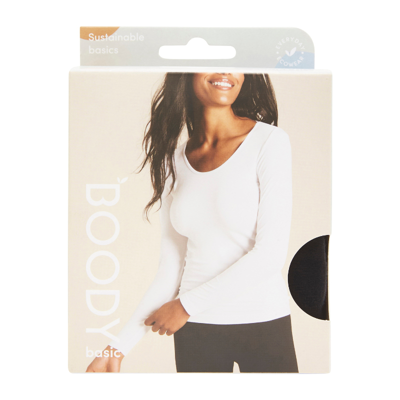 Boody Womens Long Sleeve Top - Black – babygoodswarehouse