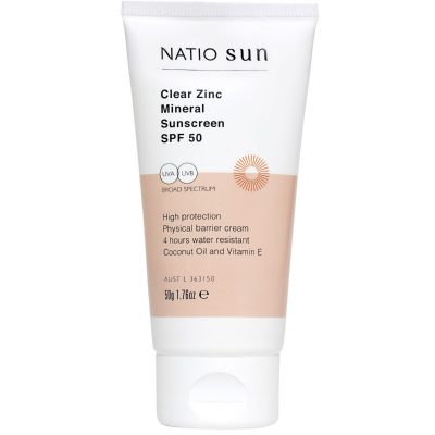 Natio Clear Zinc Mineral Sunscreen 50g