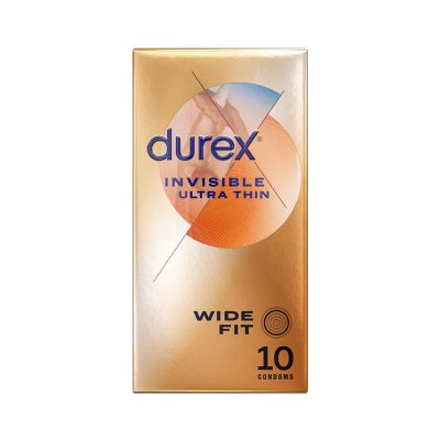 Durex Invisible Condoms Ultra Thin Large 10 Pack