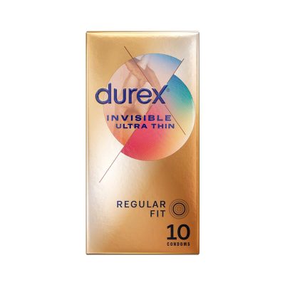 Durex Invisible Condoms Ultra Thin 10 Pack