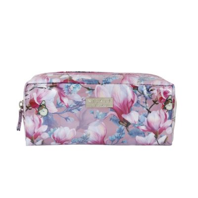 Wicked Sista In Bloom Pink Rectangle Cosmetic Bag