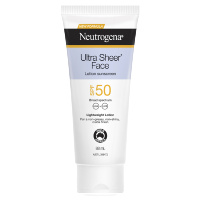 Neutrogena Ultra Sheer Face Lotion Spf50 88mL