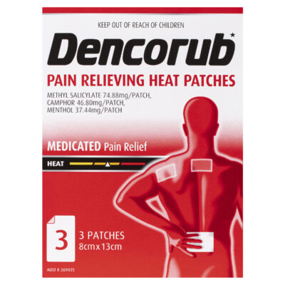 Dencorub Heat Patch 3 Pack