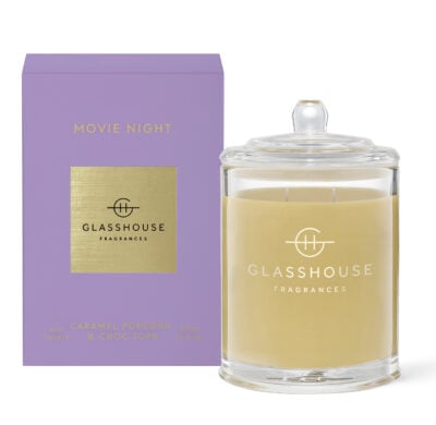 GLASSHOUSE FRAGRANCES Movie Night 380g Soy Candle