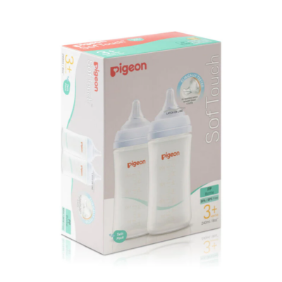 Pigeon Softouch Bottle Pp Twin Pack 240ml