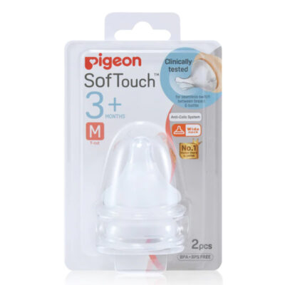 Pigeon Softouch Peristaltic Plus Teat 2 Pack