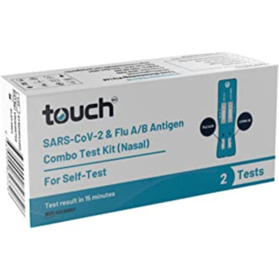 TouchBio COVID-19 & Flu A/B Combo Rapid Antigen Test (RAT) Kit 2 Pack