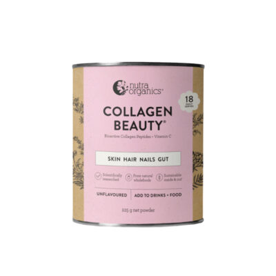 Nutra Organics Collagen Beauty Skin, Hair, Nails, Gut Powder 225g