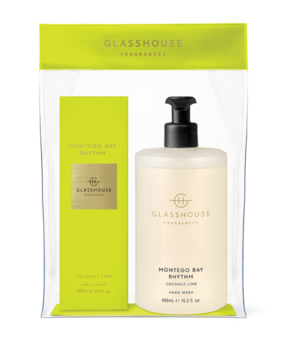 GLASSSHOUSE FRAGRANCES Montego Bay Rhythm Hand Duo Gift Set