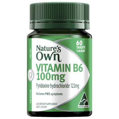 Nature's Own Vitamin B6 100mg 60 Tablets