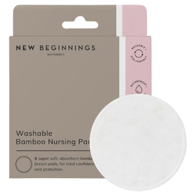Nursing Mom Basic Kit- Gel Nursing Pads for Hot and Cold Breast Therapy + Washable Organic Bamboo Nursing Pads