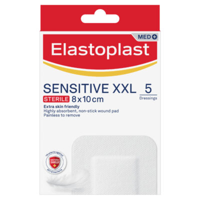 Elastoplast Sensitive XXL Sterile Dressing 8cmx10cm 5 pack