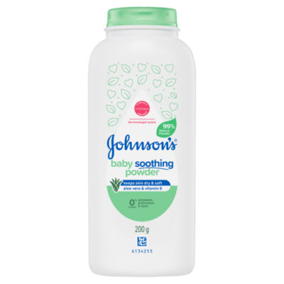 Johnson’s Baby Pure Cornstarch Aloe & Vitamin E Soothing Baby Powder 200g
