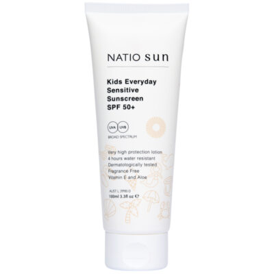 Natio Kids Everyday Sensitive Sunscreen SPF 50+ 100mL Tube