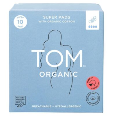 TOM Organic Pads Super Ultra Thin 10 Pack