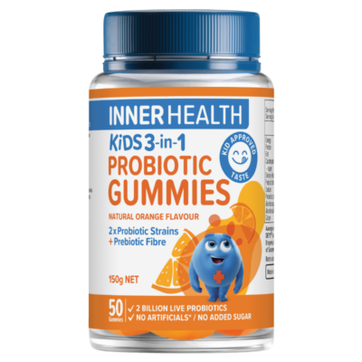 Inner Health Kids 3-in-1 Probiotic Gummies 50 Pack