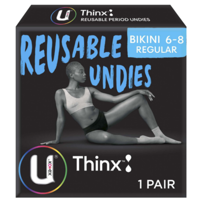U by Kotex Regular Thinx Period Underwear Black Bikini