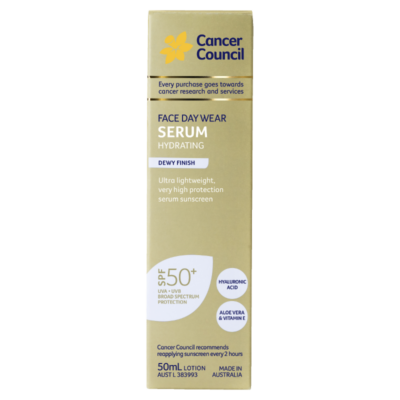 Cancer Council Face Day Wear Hydrating Serum SPF50+ 50ml