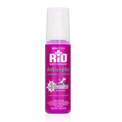 RID Itch Relief Antiseptic Bite Protection Lotion Pump 100mL