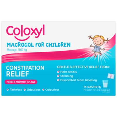 Coloxyl Macrogol For Children 4g Powder 14 sachets